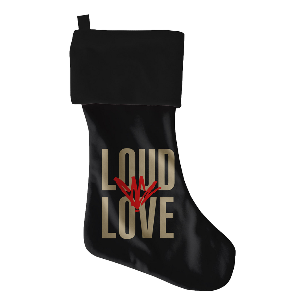 Loud Love Black Stocking